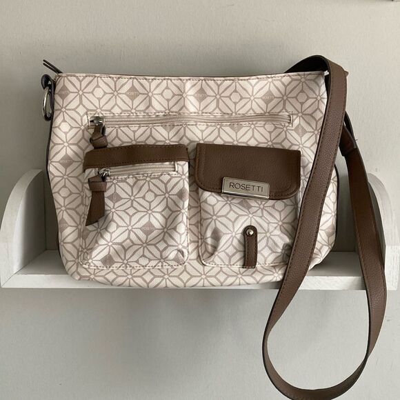 Rosetti Faux Leather Handbag with Crossbody/Shoulder Strap - Picture 1 of 7